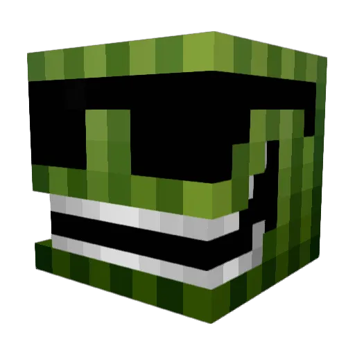 PhilOchs Minecraft avatar head, 3D render