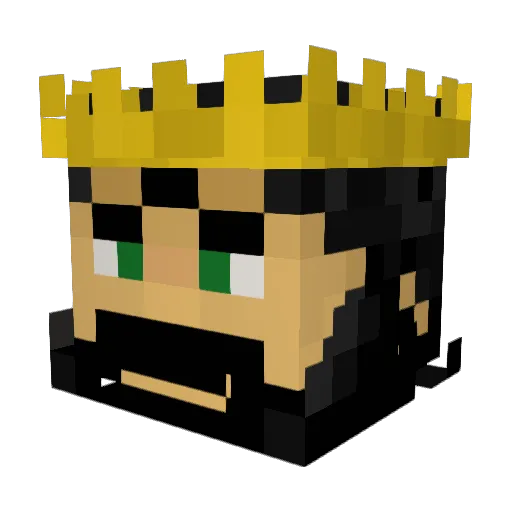 PhilSwiftHere21 Minecraft avatar head, 3D render