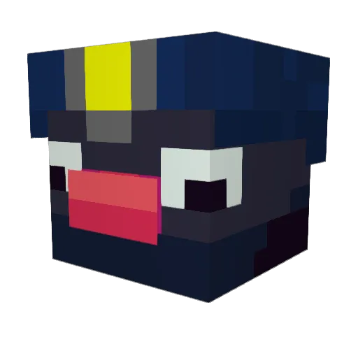 PhilThePro10 Minecraft avatar head, 3D render