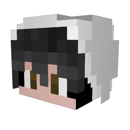 PhilTrousers Minecraft avatar head, 3D render