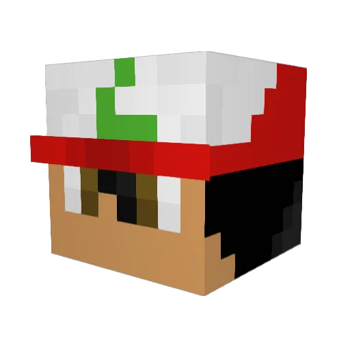 Phil_good_inc Minecraft avatar head, 3D render
