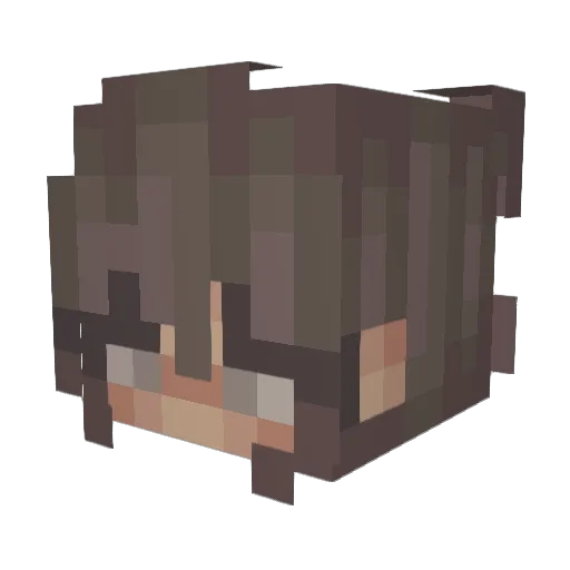 Philanxifor Minecraft avatar head, 3D render