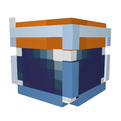 Philbalk Minecraft avatar head, 3D render