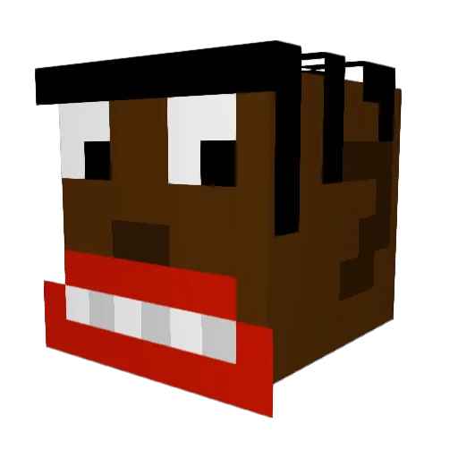 Philblock09 Minecraft avatar head, 3D render