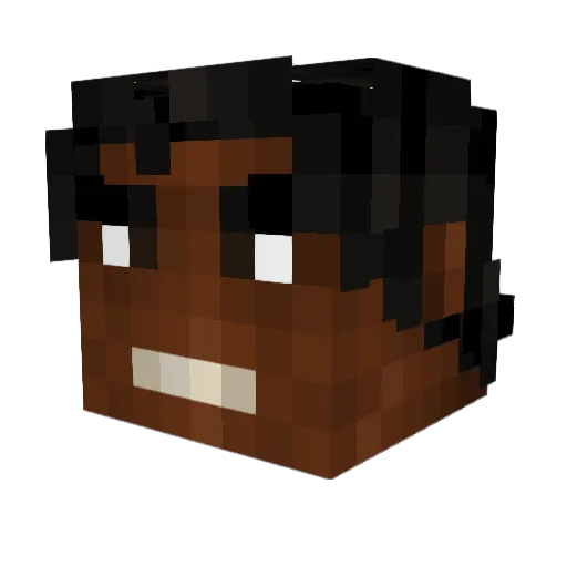Phili89ttt Minecraft avatar head, 3D render