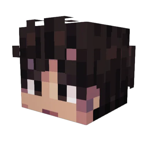 Philias_ Minecraft avatar head, 3D render