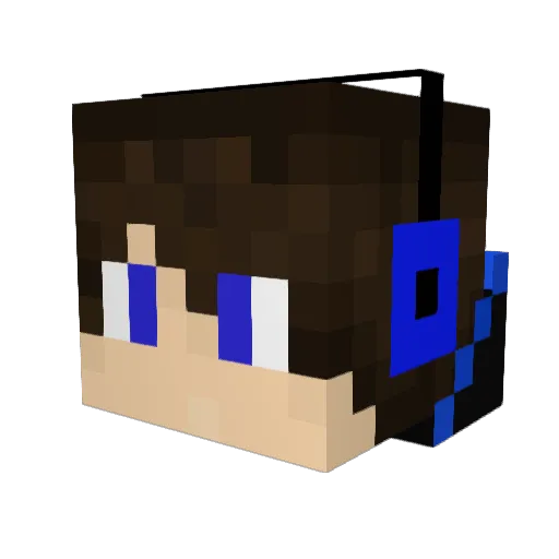 Philip9501 Minecraft avatar head, 3D render