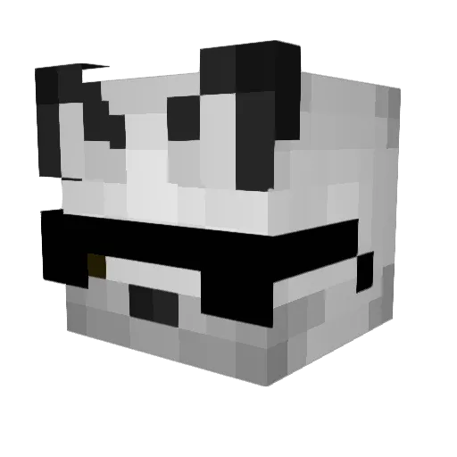 PhilipDK_ Minecraft avatar head, 3D render