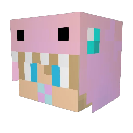 PhilipEw Minecraft avatar head, 3D render