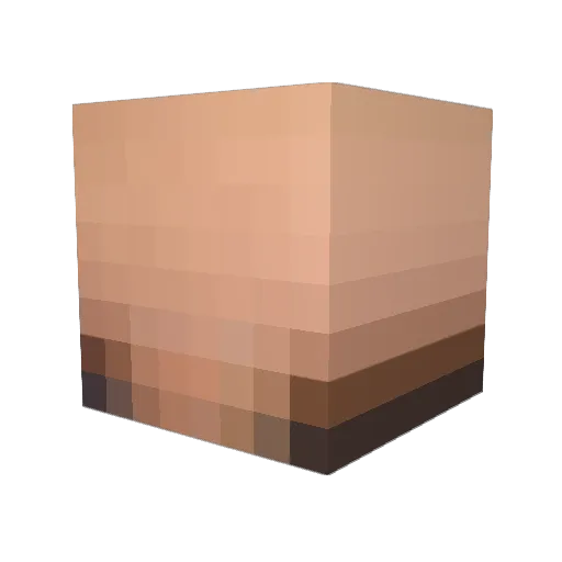 PhilipSchnitzel Minecraft avatar head, 3D render