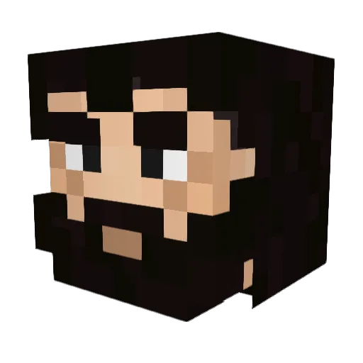 Philipfj Minecraft avatar head, 3D render