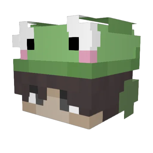 Philipili1502 Minecraft avatar head, 3D render