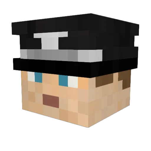 Philipp1099 Minecraft avatar head, 3D render