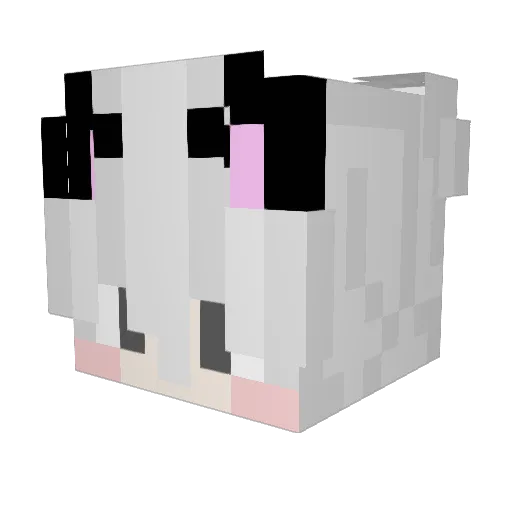 Philipp2k Minecraft avatar head, 3D render