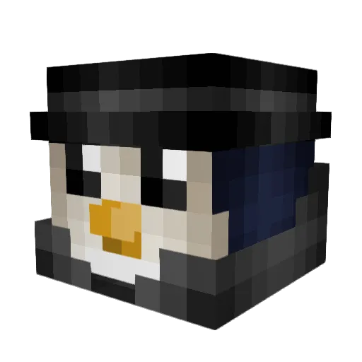 PhilippSurfer Minecraft avatar head, 3D render
