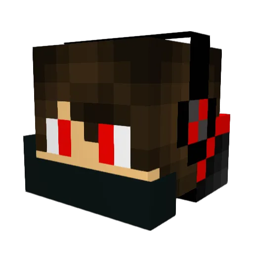 Philipp_2_0 Minecraft avatar head, 3D render
