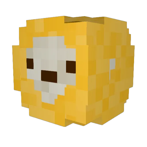 Philippe07 Minecraft avatar head, 3D render