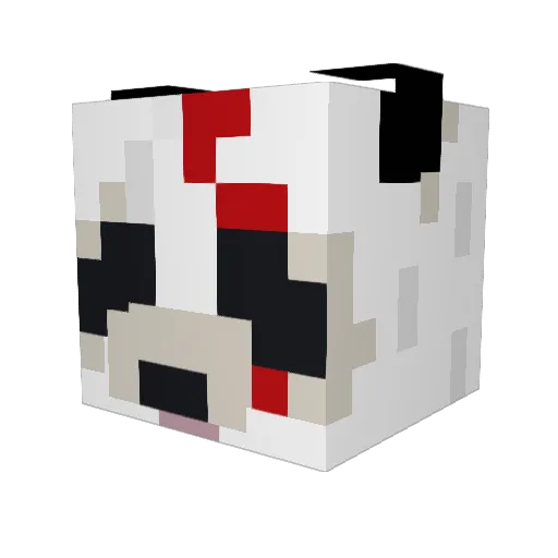 Philippe Minecraft avatar head, 3D render