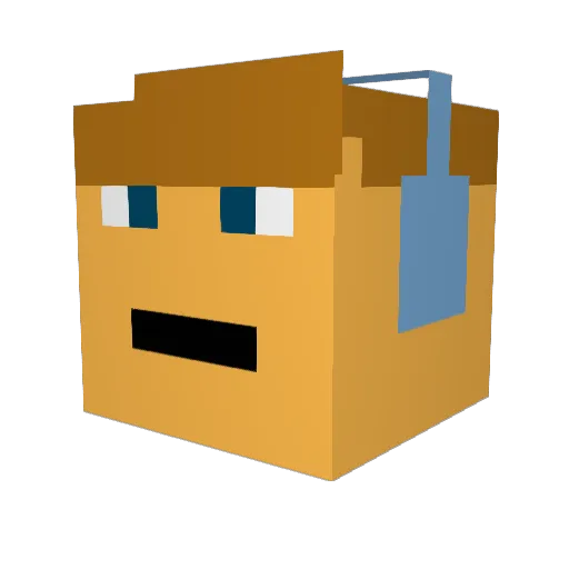 Philippm7 Minecraft avatar head, 3D render