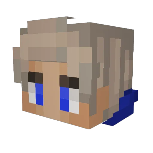 PhilippusLongus Minecraft avatar head, 3D render