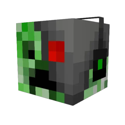 Philis69 Minecraft avatar head, 3D render