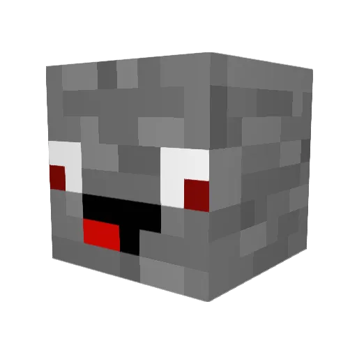 PhillipV Minecraft avatar head, 3D render