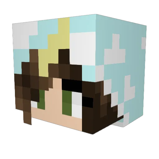 Phillippa1792 Minecraft avatar head, 3D render