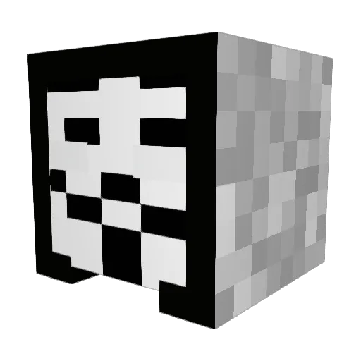 Phillpro Minecraft avatar head, 3D render