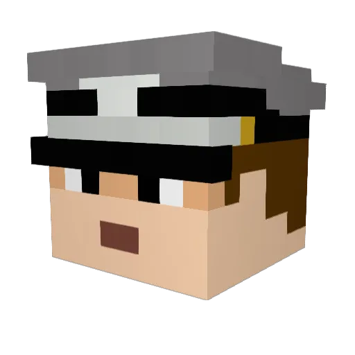 PhillyDSwerv Minecraft avatar head, 3D render