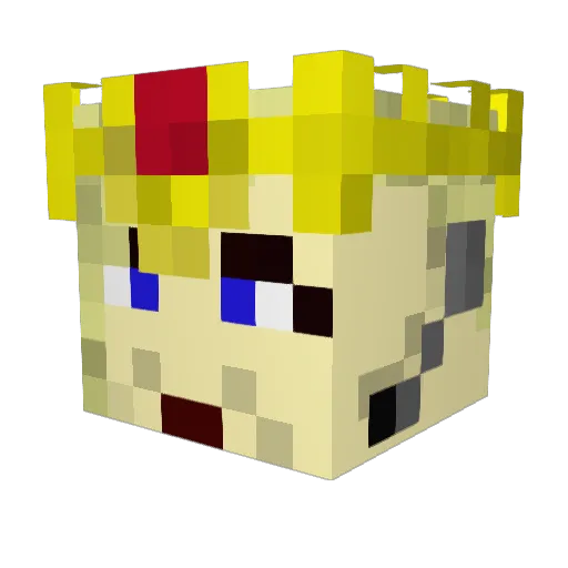 Philoch74 Minecraft avatar head, 3D render
