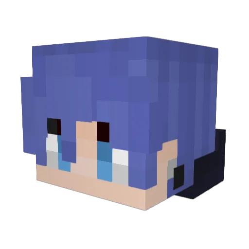 PhilodendronFin Minecraft avatar head, 3D render