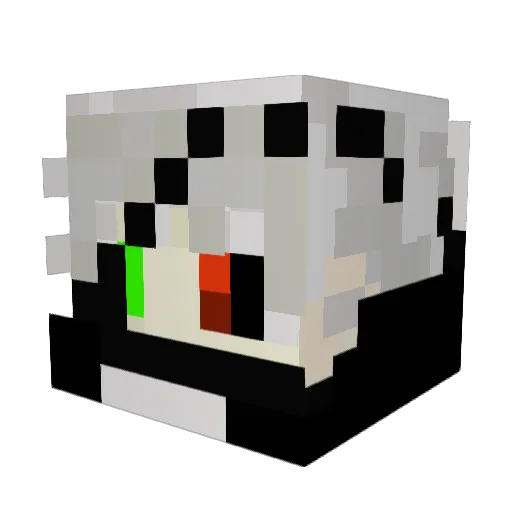 Philodoxy Minecraft avatar head, 3D render