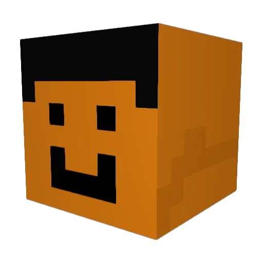 Philopateer Minecraft avatar head, 3D render