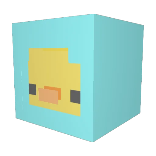 PhilosA Minecraft avatar head, 3D render