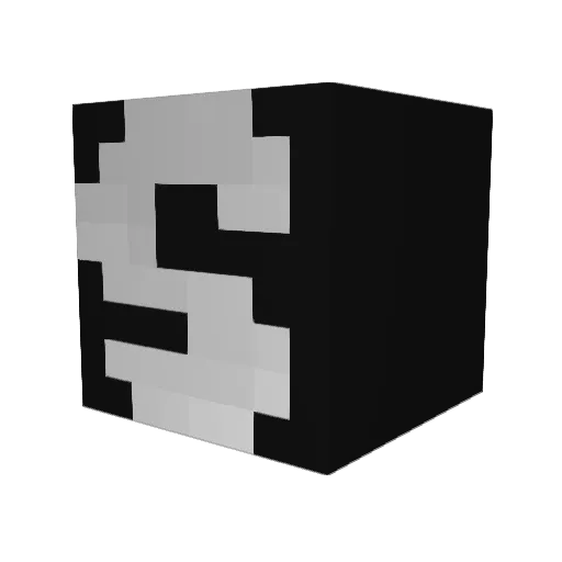 Philoshophe Minecraft avatar head, 3D render