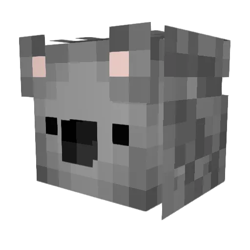 PhilsPotato Minecraft avatar head, 3D render