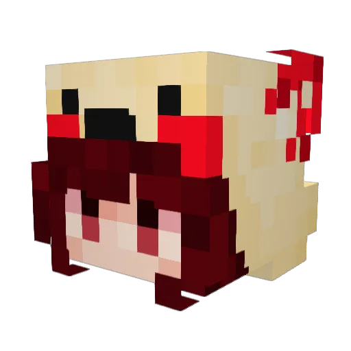 Philtron08 Minecraft avatar head, 3D render