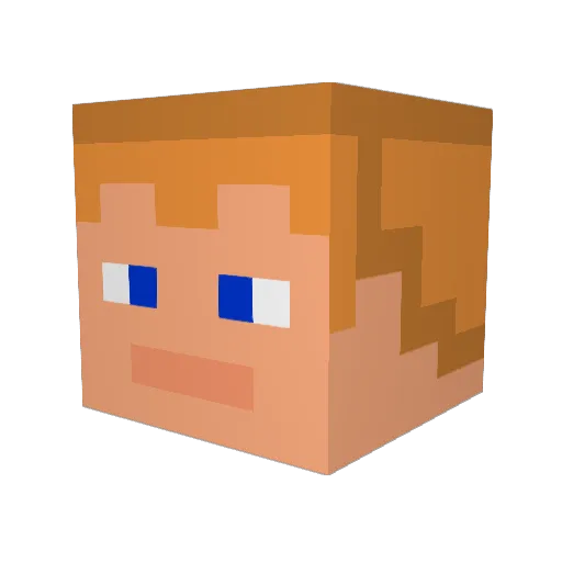 Philx2000 Minecraft avatar head, 3D render