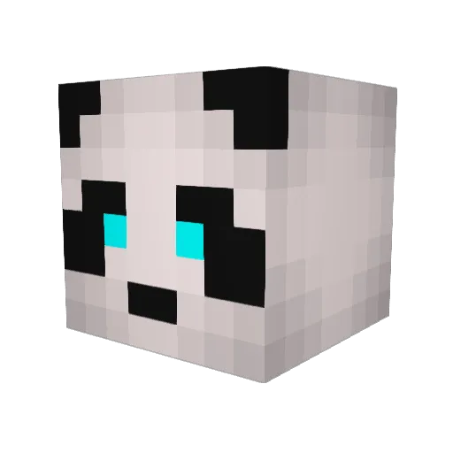PhipsHD Minecraft avatar head, 3D render