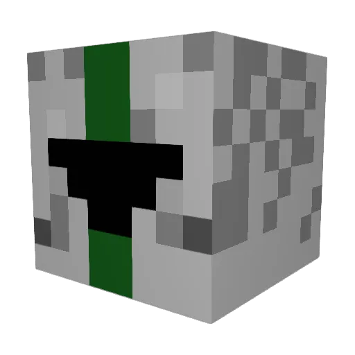 Phirobl Minecraft avatar head, 3D render