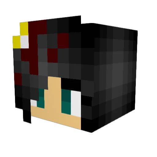 Phirrule Minecraft avatar head, 3D render