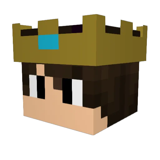 Phizls Minecraft avatar head, 3D render
