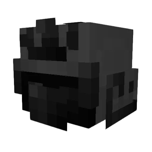 Phl3um Minecraft avatar head, 3D render