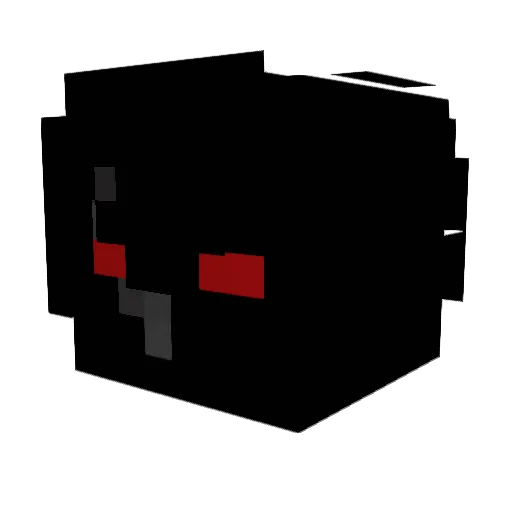 Phlippp Minecraft avatar head, 3D render