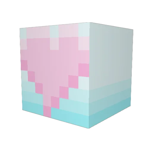 Phlossyphloop Minecraft avatar head, 3D render