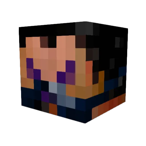 Phm_N13 Minecraft avatar head, 3D render