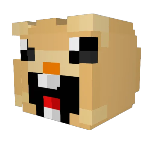 PhoBoy_ Minecraft avatar head, 3D render