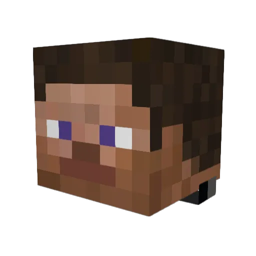 PhoRat Minecraft avatar head, 3D render