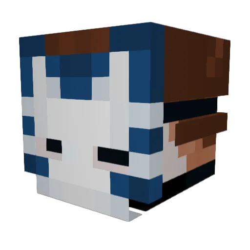 PhoReady Minecraft avatar head, 3D render