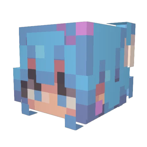 PhoRus___ Minecraft avatar head, 3D render